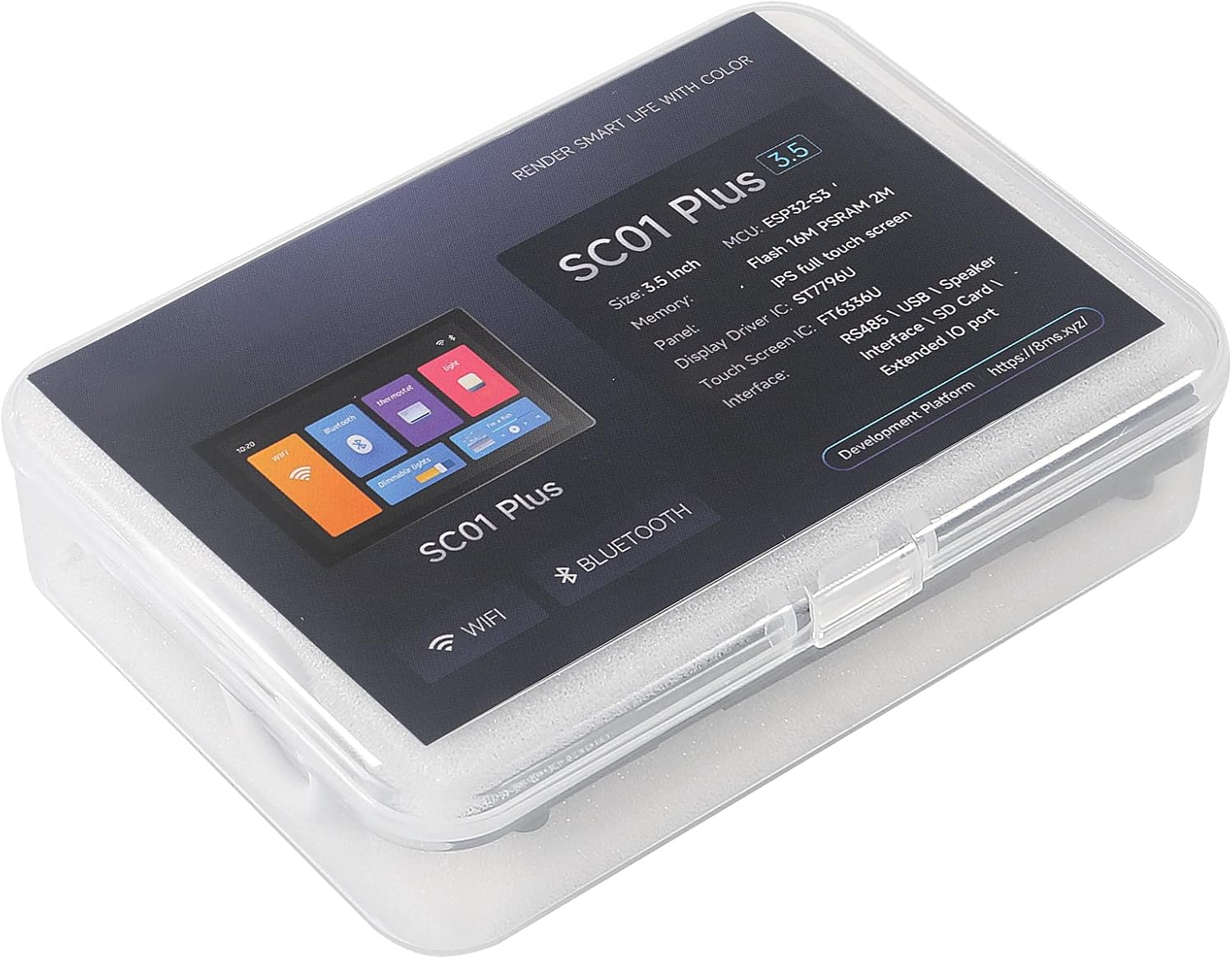 WT32-SC01 PLUS With 3.5 inch 320X480 Capacitive Multi-Touch Screen